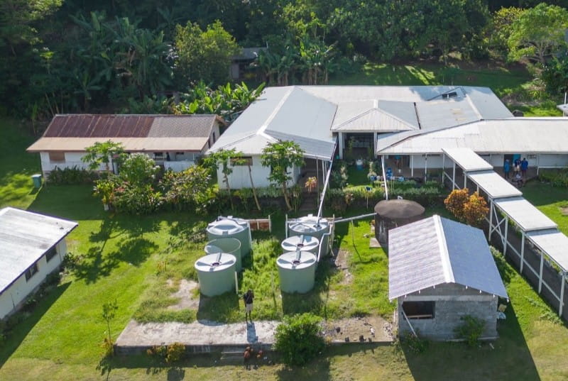aerial view of clinic