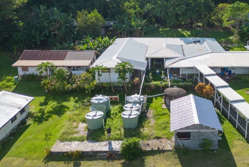 aerial view of clinic